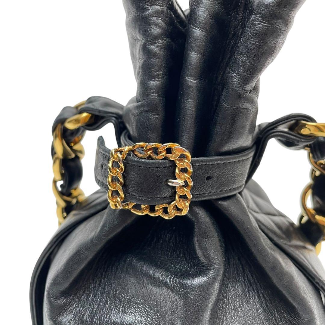 Good Quality Chanel Lambskin Drawstring Chain Shoulder Hand Bag