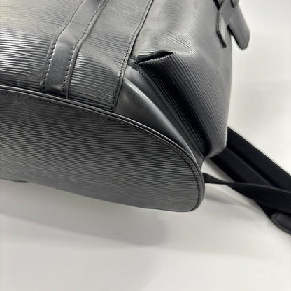 Louis Vuitton Super Christopher PM Epi Leather Backpack Black — view 7
