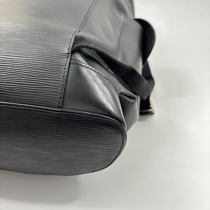 Louis Vuitton Super Christopher PM Epi Leather Backpack Black — view 8