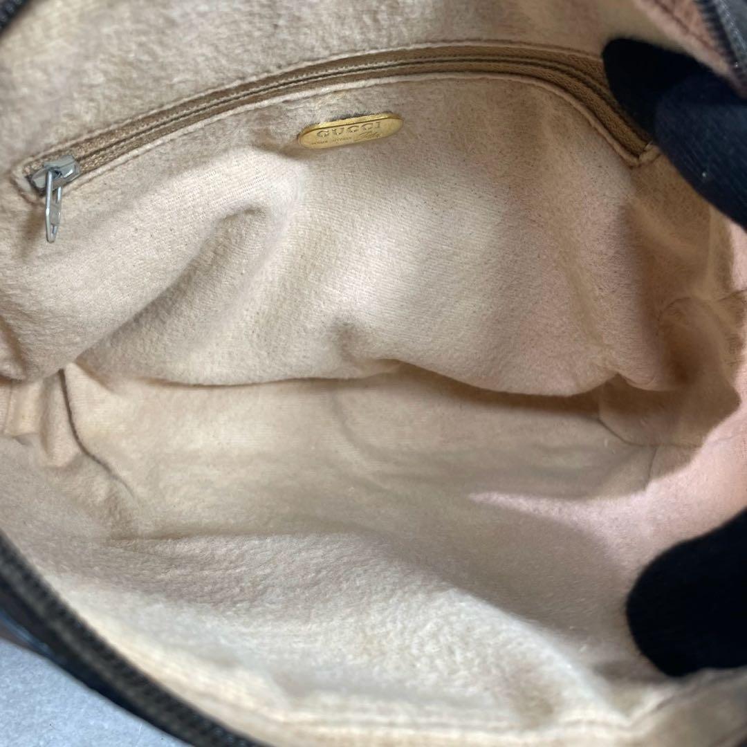 Gucci GG Sherry Line Shoulder Bag Brown Leather — view 5