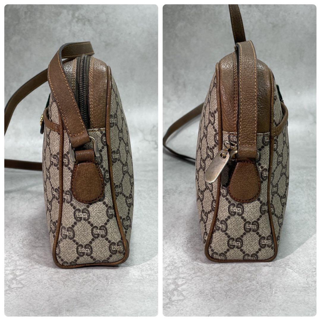 Gucci GG Sherry Line Shoulder Bag Brown Leather — view 7