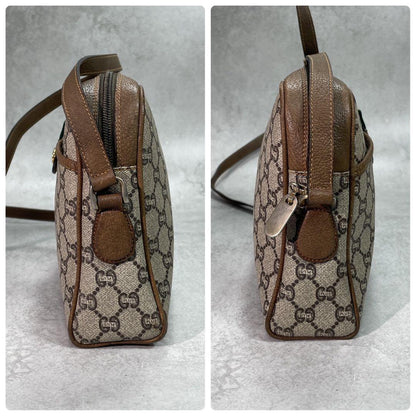 Gucci GG Sherry Line Shoulder Bag Brown Leather — view 7