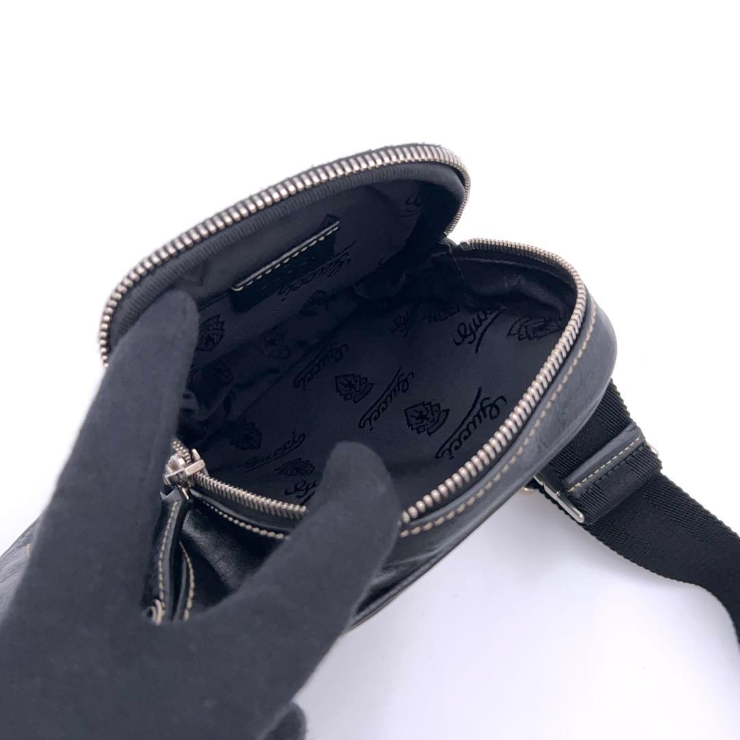 Gucci Belt Bag Leather Black All — view 6