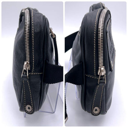Gucci Belt Bag Leather Black All — view 8