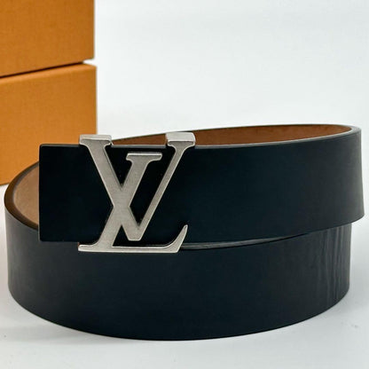 Louis Vuitton Ceinture LV Initial Black Leather Belt