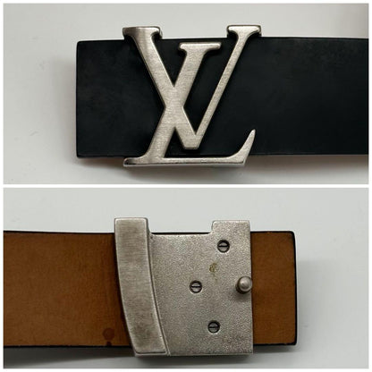 Louis Vuitton Ceinture LV Initial Black Leather Belt — view 6