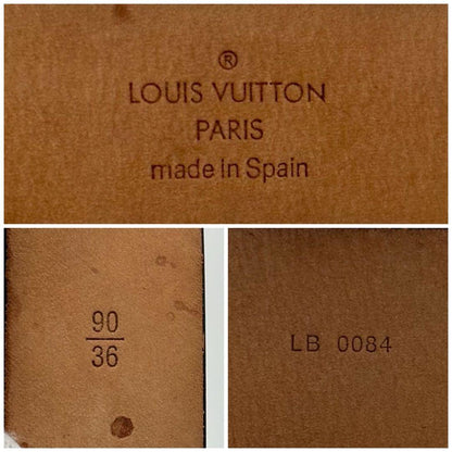 Louis Vuitton Ceinture LV Initial Black Leather Belt — view 8