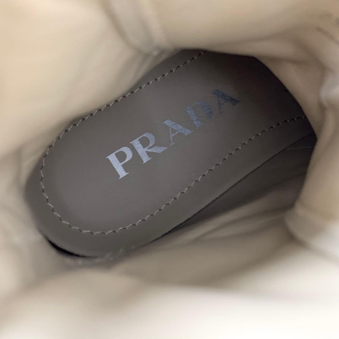 Prada Monolith Triangle Logo Re-Nylon Boots — view 8