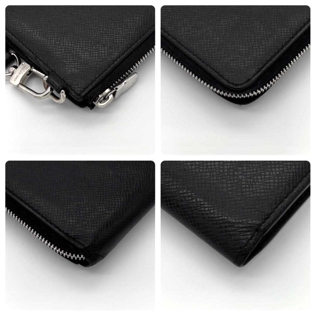 Louis Vuitton Taiga Zippy Dragonne L-shaped Zipper Wallet Clutch — view 7