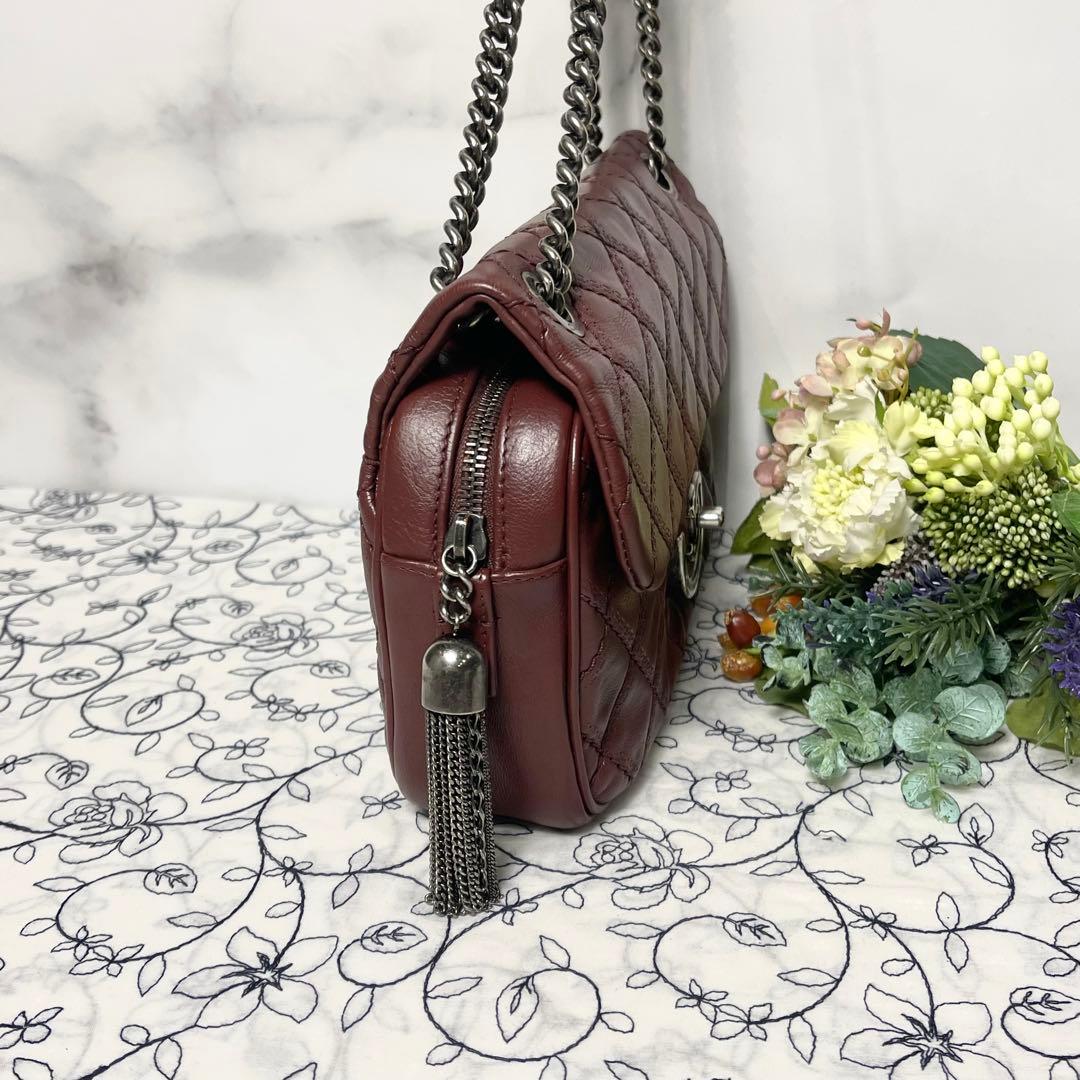 Chanel Double Flap Quilted Fringe Bag