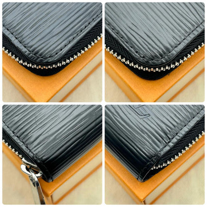 Louis Vuitton Epi Zippy Wallet Noir