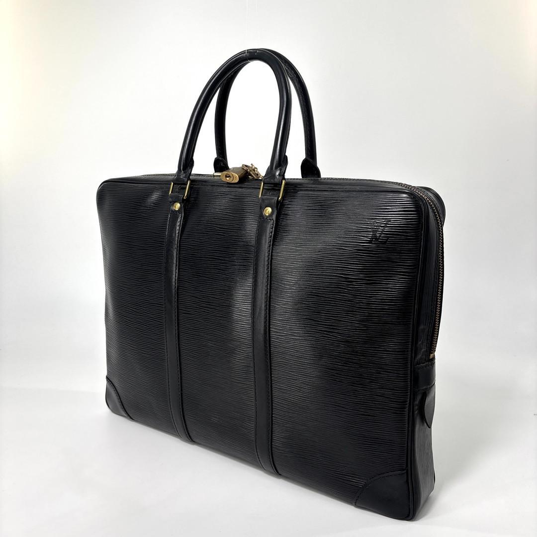 Louis Vuitton Epi Porte Documents Pdv Black Business Bag — view 2