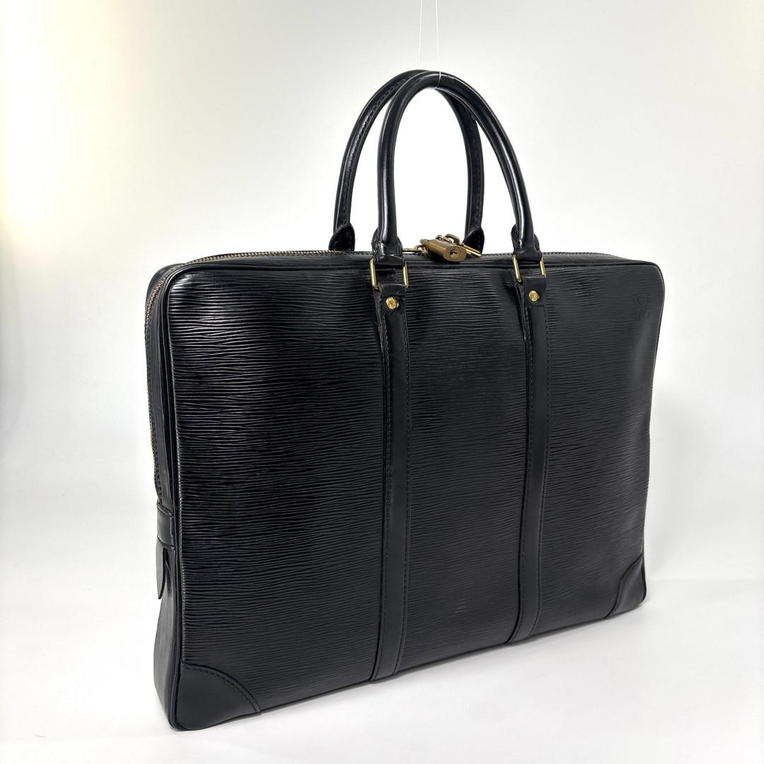 Louis Vuitton Epi Porte Documents Pdv Black Business Bag — view 3
