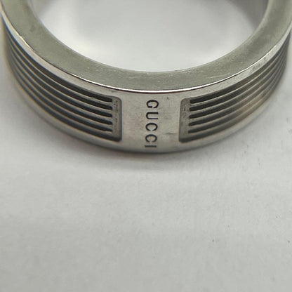 Gucci Stripe Ring Silver — view 8