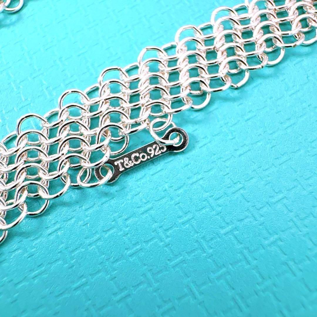 Close To Tiffany & Co Mesh Scarf Necklace In 925 Silver