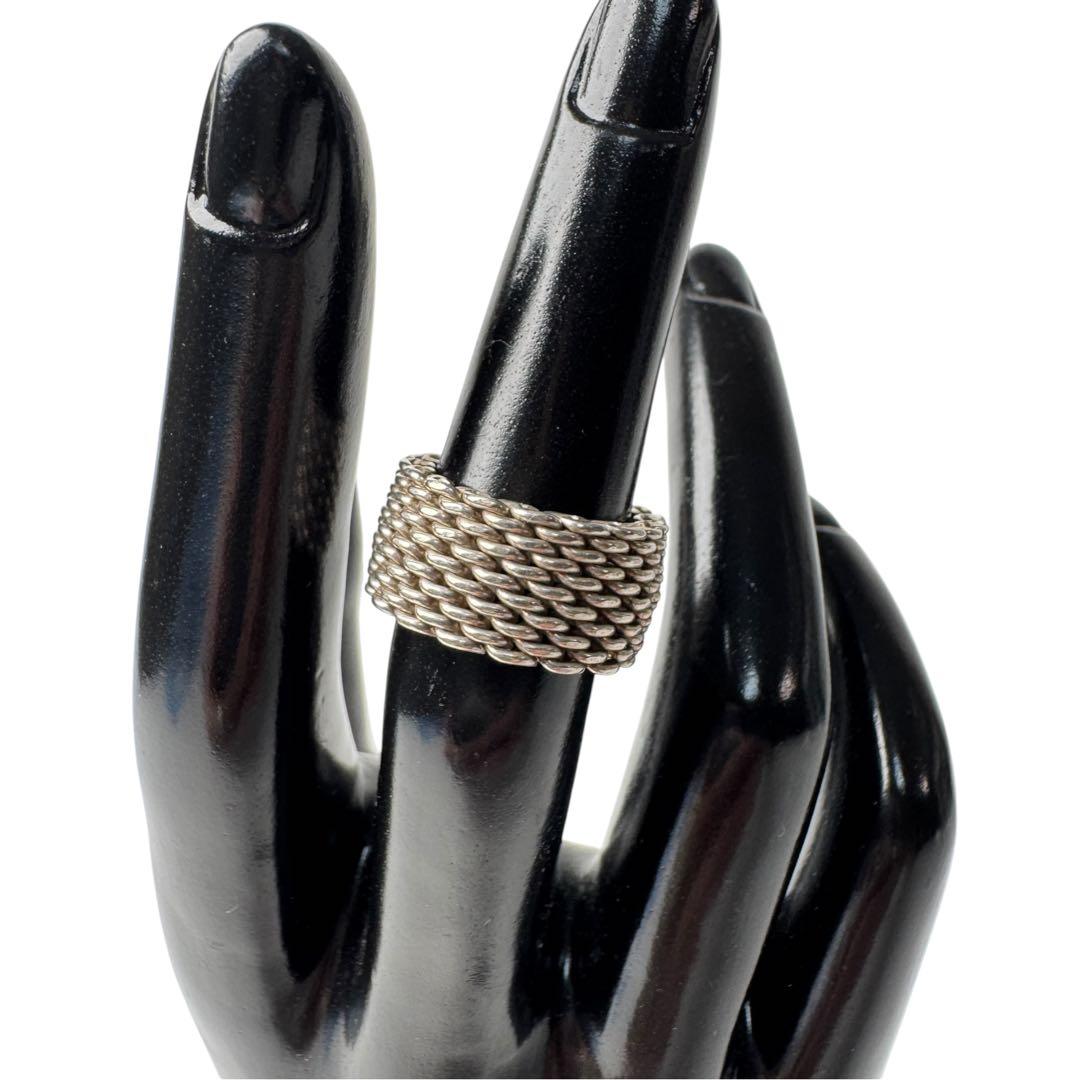 Tiffany & Co Somerset Mesh Ring Silver