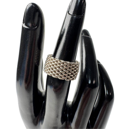 Tiffany & Co Somerset Mesh Ring Silver