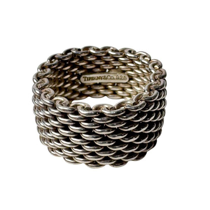 Tiffany & Co Somerset Mesh Ring Silver — view 2