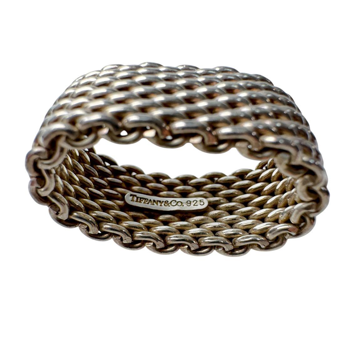 Tiffany & Co Somerset Mesh Ring Silver — view 4