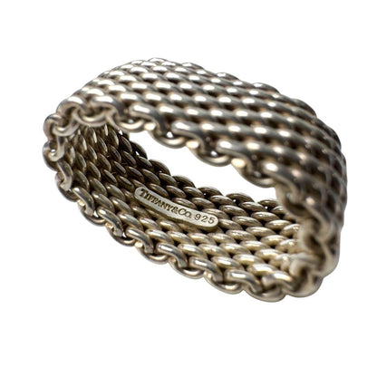 Tiffany & Co Somerset Mesh Ring Silver — view 5