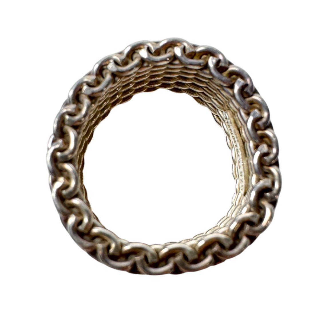 Tiffany & Co Somerset Mesh Ring Silver — view 6