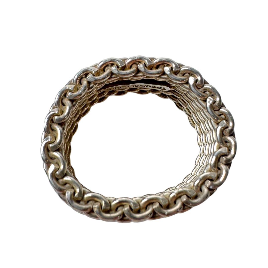 Tiffany & Co Somerset Mesh Ring Silver — view 7
