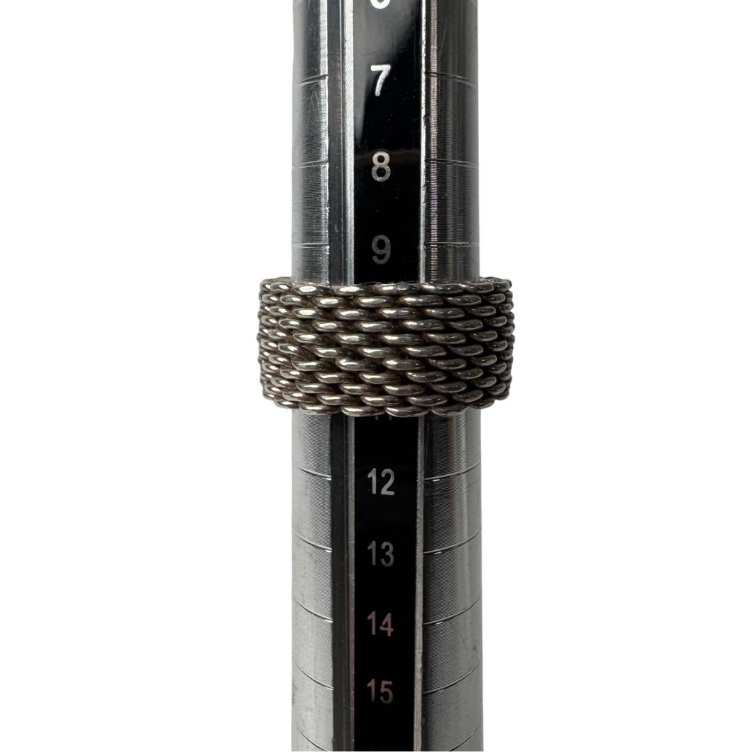 Tiffany & Co Somerset Mesh Ring Silver — view 8