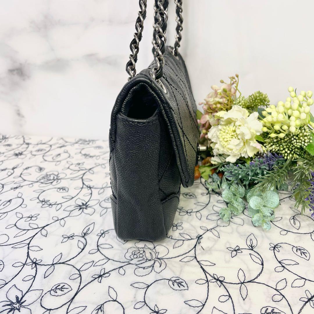 Chanel Caviar Leather Double Flap Shoulder — view 7