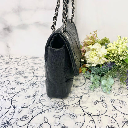 Chanel Caviar Leather Double Flap Shoulder — view 7