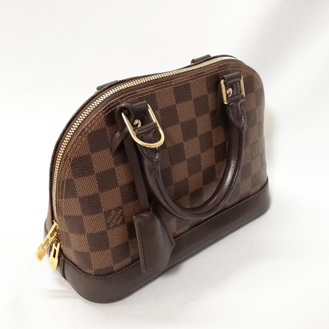 Louis Vuitton Alma BB 2-Way Shoulder Bag Brown