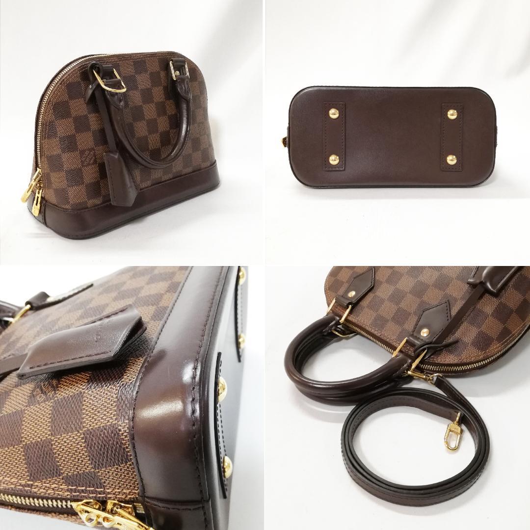 Louis Vuitton Alma BB 2-Way Shoulder Bag Brown
