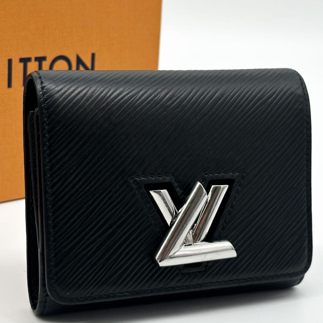 Louis Vuitton IC Portefeuille Twist Compact Epi Black Wallet