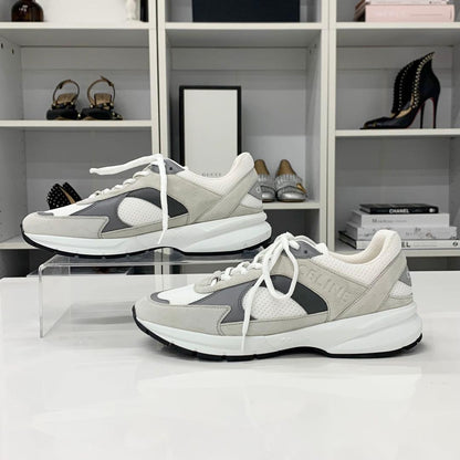 Celine Mesh Suede Logo Sneakers — view 2