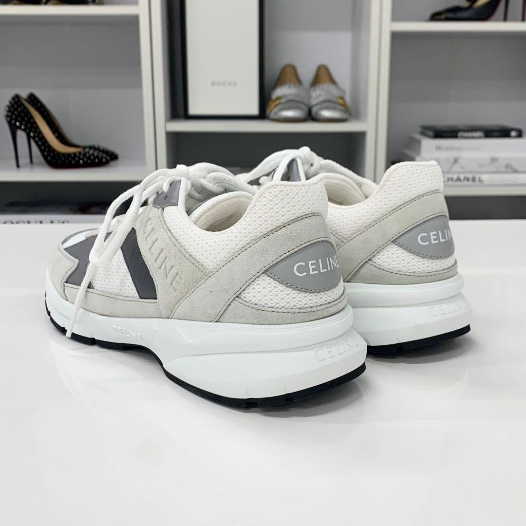 Celine Mesh Suede Logo Sneakers — view 5