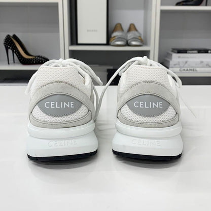Celine Mesh Suede Logo Sneakers — view 6