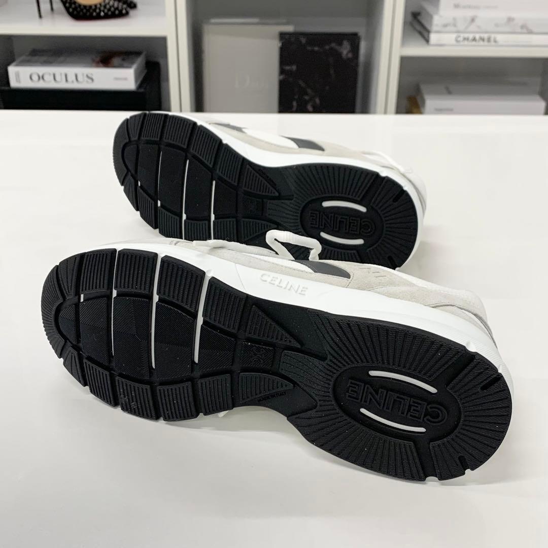 Celine Mesh Suede Logo Sneakers — view 7