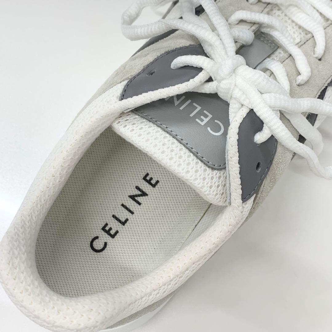 Celine Mesh Suede Logo Sneakers — view 8
