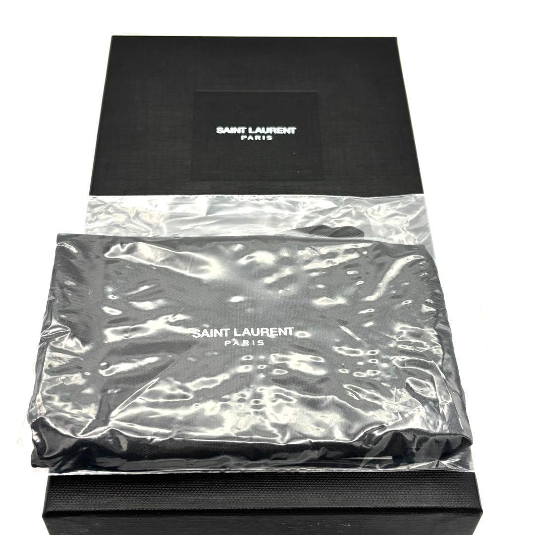 Saint Laurent Zip Around Wallet Stitch Beige Leather — view 9