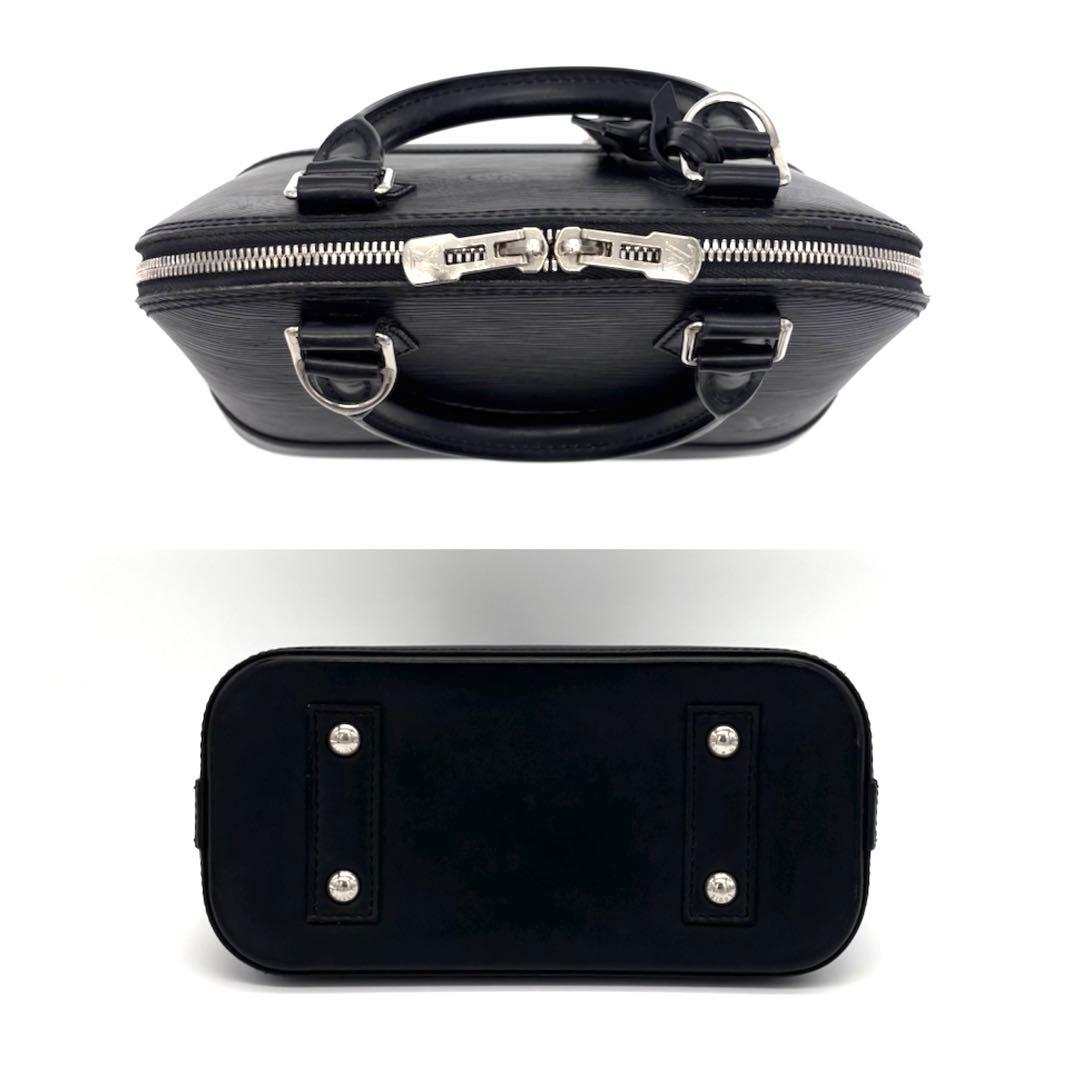 Louis Vuitton Epi Alma BB 2-Way Shoulder Bag Black — view 6