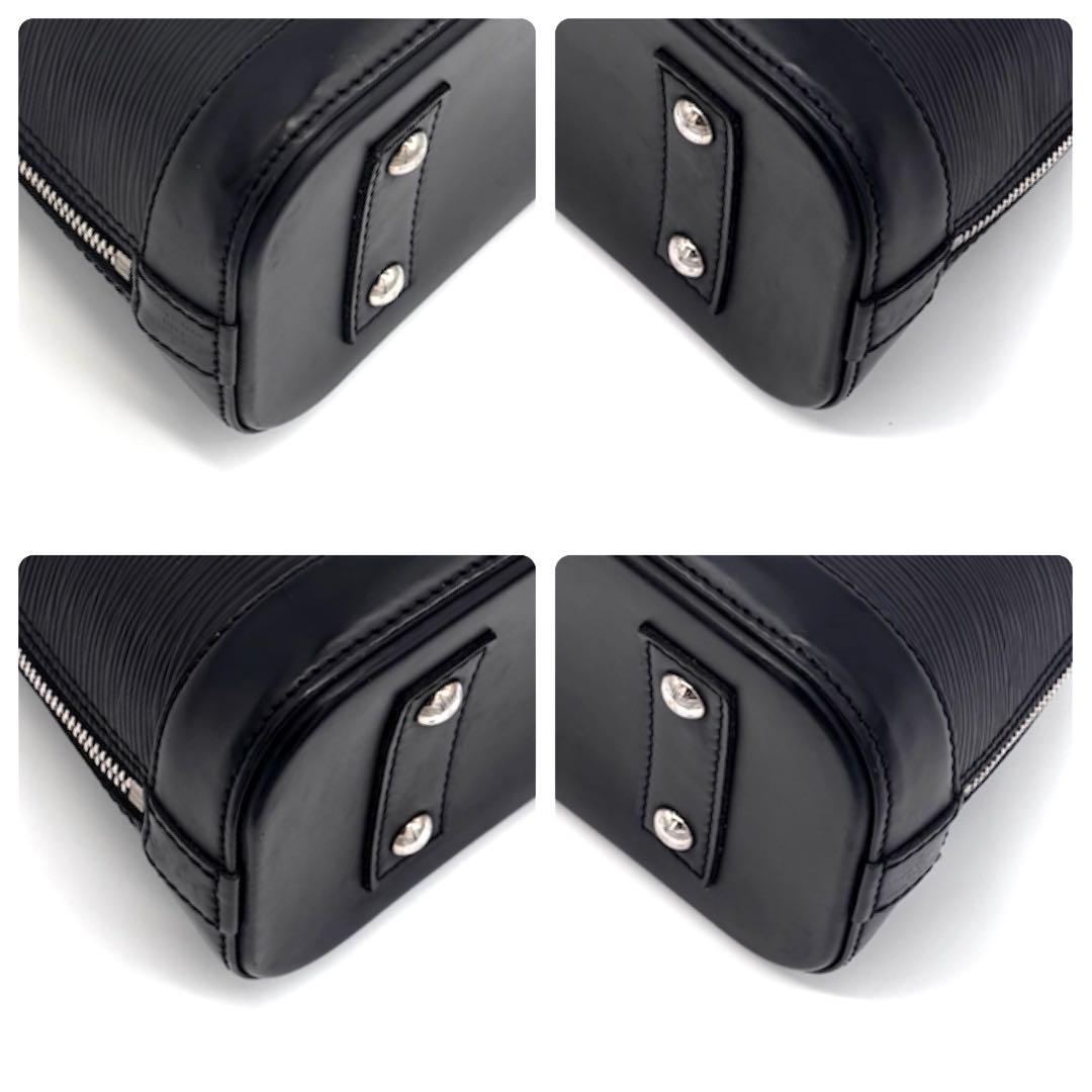 Louis Vuitton Epi Alma BB 2-Way Shoulder Bag Black — view 8