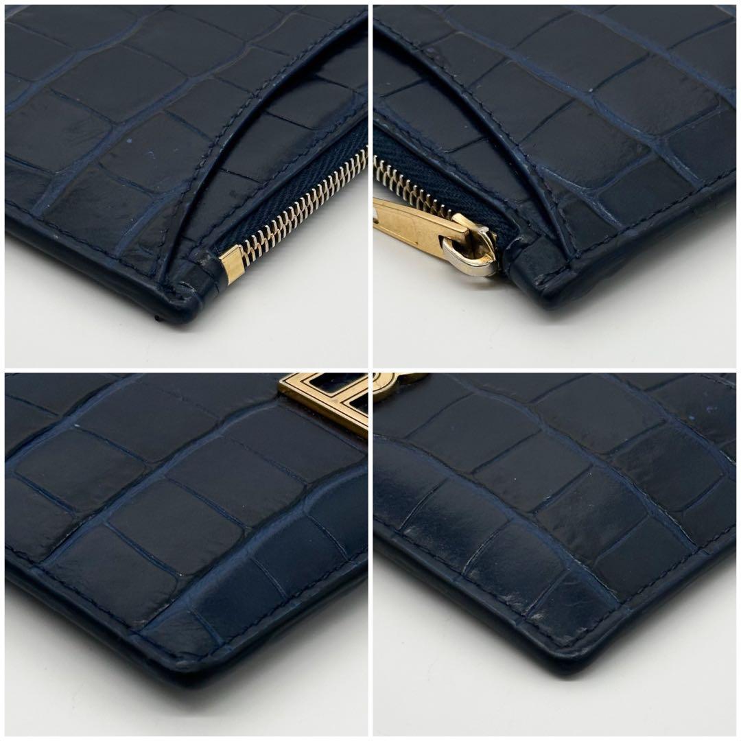 Balenciaga Fragment Case Croco Coin Purse Card Leather — view 7