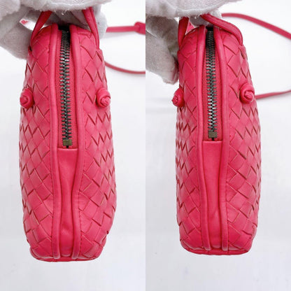 Bottega Veneta Shoulder Bag Intrecciato Pink Mirror