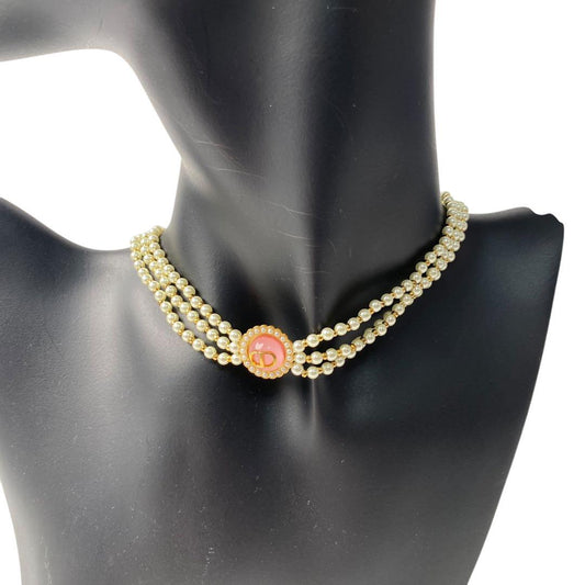 Unused DIOR Petit CD Baroque Pearl Necklace