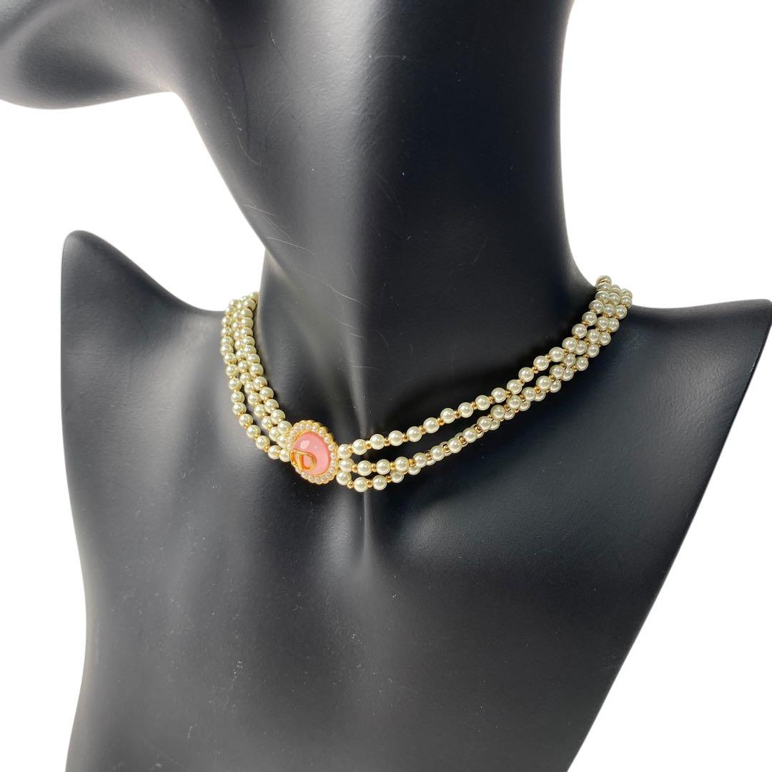 Unused DIOR Petit CD Baroque Pearl Necklace