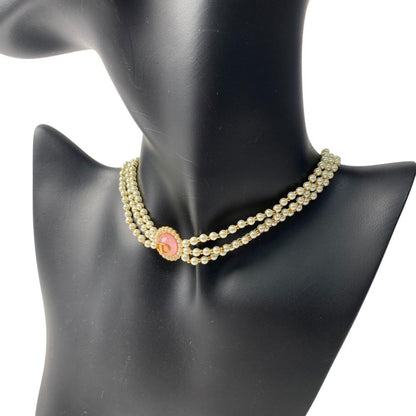 Unused DIOR Petit CD Baroque Pearl Necklace