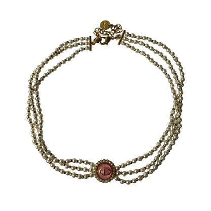 Unused DIOR Petit CD Baroque Pearl Necklace