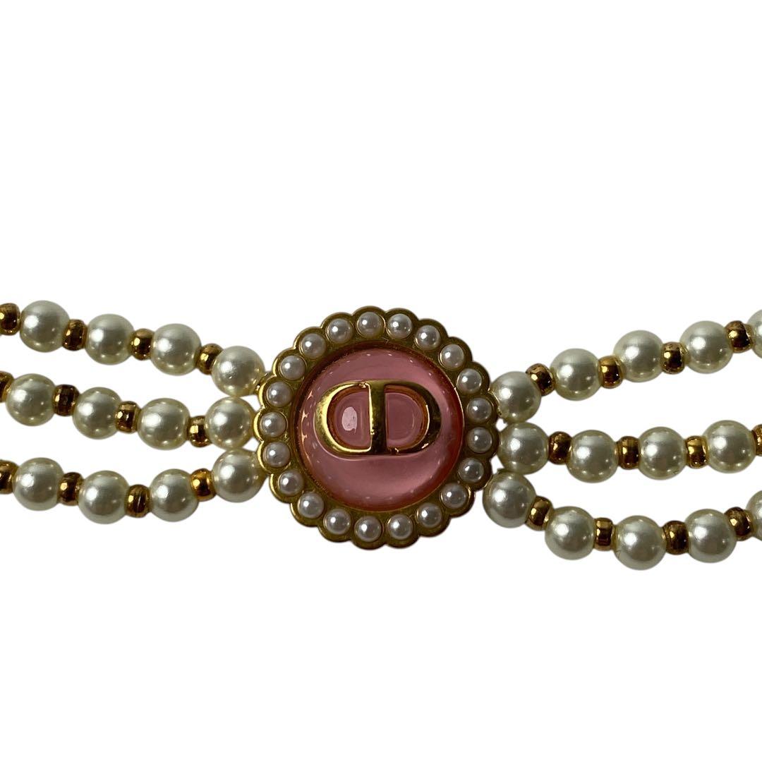 Unused DIOR Petit CD Baroque Pearl Necklace