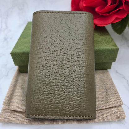 Gucci Key Case 6 GG Marmont Khaki Key Holder — view 2