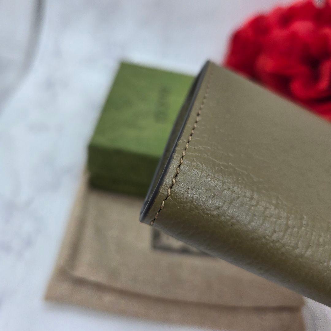 Gucci Key Case 6 GG Marmont Khaki Key Holder — view 5