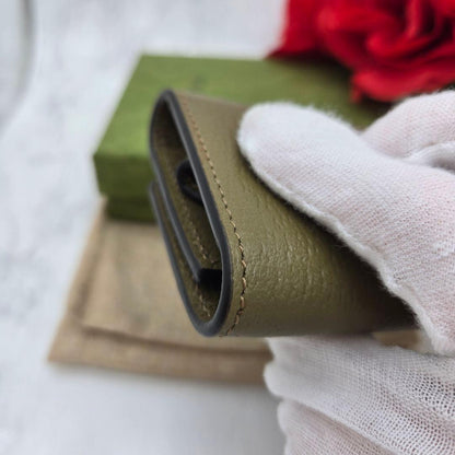 Gucci Key Case 6 GG Marmont Khaki Key Holder — view 7